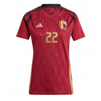 Belgien Jeremy Doku #22 Heimtrikot Frauen EM 2024 Kurzarm